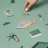 Small Silver Biddy - Blue (keychain)