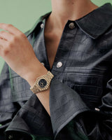 Coda - Gold and Metal (Black clock face)