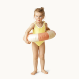 45CM OLIVIA SWIM RING - PEACH DAISY