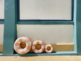 45CM OLIVIA SWIM RING - PEACH DAISY