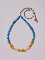 FISH with EYE BEAD BLUE NECKLACE & BAG CHARM