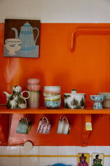70s ceramics: coffee pot, tide