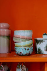 70s ceramics: dessert bowls, impression (set of 4)