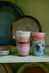 70s ceramics: ristretto mugs, futurism (set of 4)