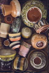 70s ceramics: small scented candle Kyoto