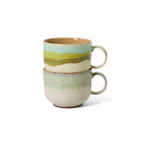 70s ceramics: tea cups, neo (set of 2)