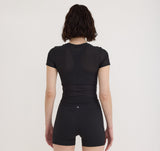ACTIVE MESH TEE - BLACK