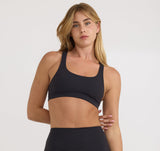 ACTIVE RACER BACK BRA - BLACK