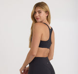 ACTIVE RACER BACK BRA - BLACK