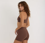 ACTIVE RACER BACK BRA - WALNUT