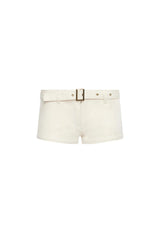AFTERGLOW MINI SHORT - BEIGE CHECK