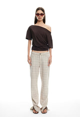 ALABAMA JEANS - ALMOND PLAID