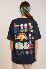 ALL DAY BREAKFAST TEE - NAVY