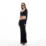 AMOUR MAXI SKIRT - INK