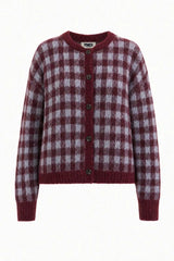 AOMORI CARDIGAN - BORDEAUX