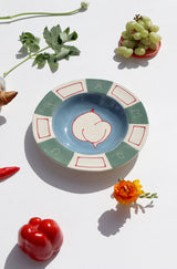 Amour Blue Dinner Plate