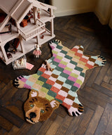 Archie Check Bear Rug Small