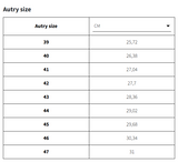 Autry_Medalist Size Chart (Men)