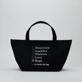 BAGKOKIAN CANVAS BAG - LAUNDRY BLACK