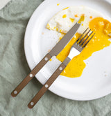 BISTROT PEARLY - DINNER KNIFE - BROWN