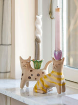 BLOOMINGVILLE Mamie Candle Holder Brown Set