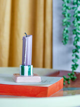 BLOOMINGVILLE Tacana Candle Holder Green Pink