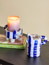 BLOOMINGVILLE Caty Candle Holder Blue Set