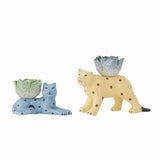 BLOOMINGVILLE Rory Candle Holder Set Blue Yellow