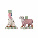BLOOMINGVILLE Doglie Candle Holder Rose Set
