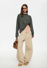 BLOOM LONG SLEEVE - FOREST STRIPE