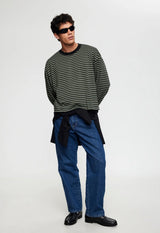 BLOOM LONG SLEEVE - FOREST STRIPE