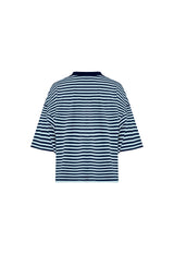 BLOOM SHORT SLEEVE - NAVY SEA STRIPE