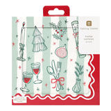 TALKING TABLES Christmas Icons Paper Napkins Pack