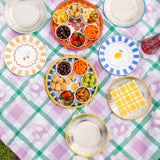 BON APPETIT 33CM NAPKIN CHECK YELLOW 21PK RECYCLED