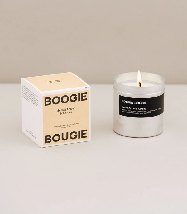 BOOGIE BOUGIE Scented Candle Sunset Amber and Almond