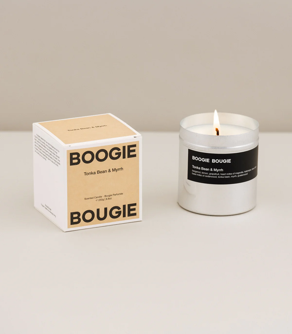 BOOGIE BOUGIE Scented Candle Tonka Bean and Myrrh