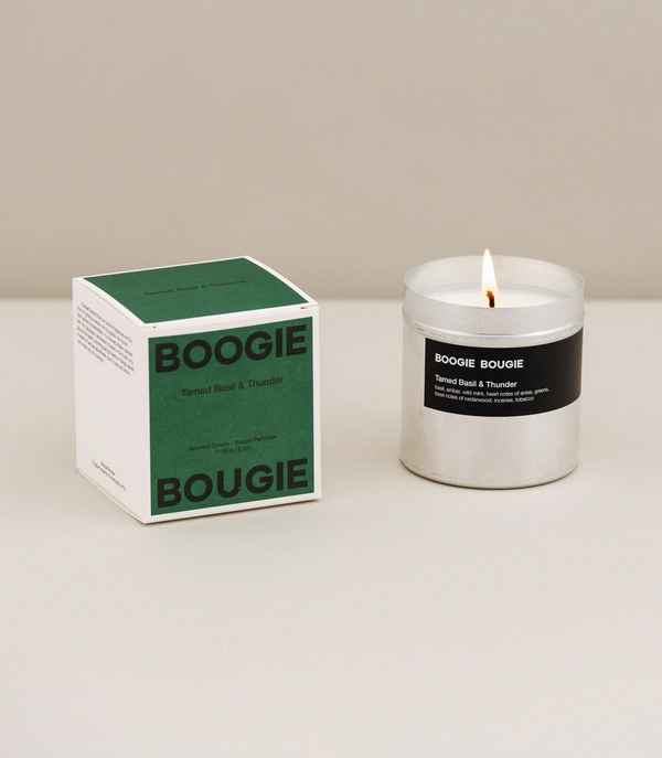 BOOGIE BOUGIE Scented Candle Tamed Basil and Thunder