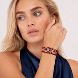 BRACELET EUFORIA - GRENAT SIZE M