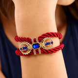 BRACELET EUFORIA - GRENAT SIZE M