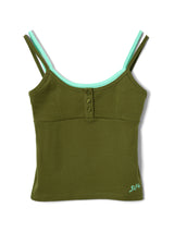 BRITT LAYERED CAMI - GREEN