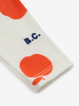 Baby Poma all over ecru leggings