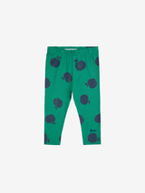 Baby Poma all over green leggings