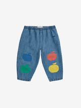 Baby Poma multicolor denim pants