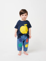 Baby Poma multicolor denim pants