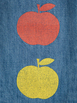 Baby Poma multicolor denim pants