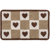 Bath Mat Hearts Cotton Multi 50x80cm