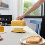 Butter Tray Toasty Yellow with Lid