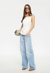 CAMILLE BACKLESS TOP - IVORY