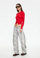 CHALET LONG SLEEVE - CRIMSON