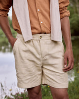 CHEVRE SHORT WOVEN - ECRU